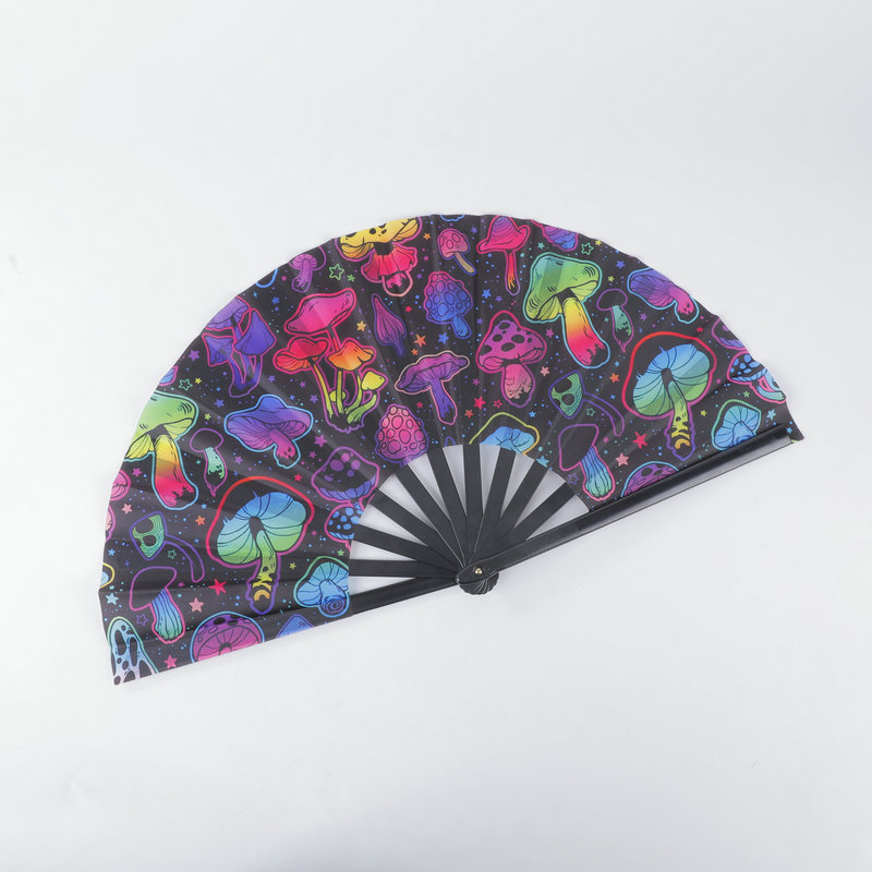 现货批发功夫扇大扇子功夫扇塑料扇骨广告扇图案亚马逊热门爆款详情10