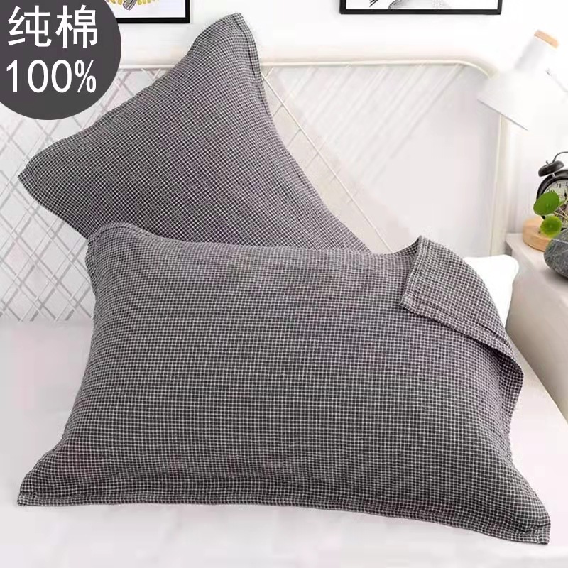 Cotton Pillow Towel Anti-Fall Strap Cotton Gauze A Pair Of High-Grade Household Perspirant Absorbent Breathable Student Dormitory Pillow Towel