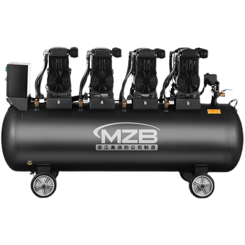 Bison Bosen mechanical air compressor, low-noise, oil-free large industrial automotive maintenance cotton filling machine, woodworking spray painting 220v air compressor and air pump Item Picture