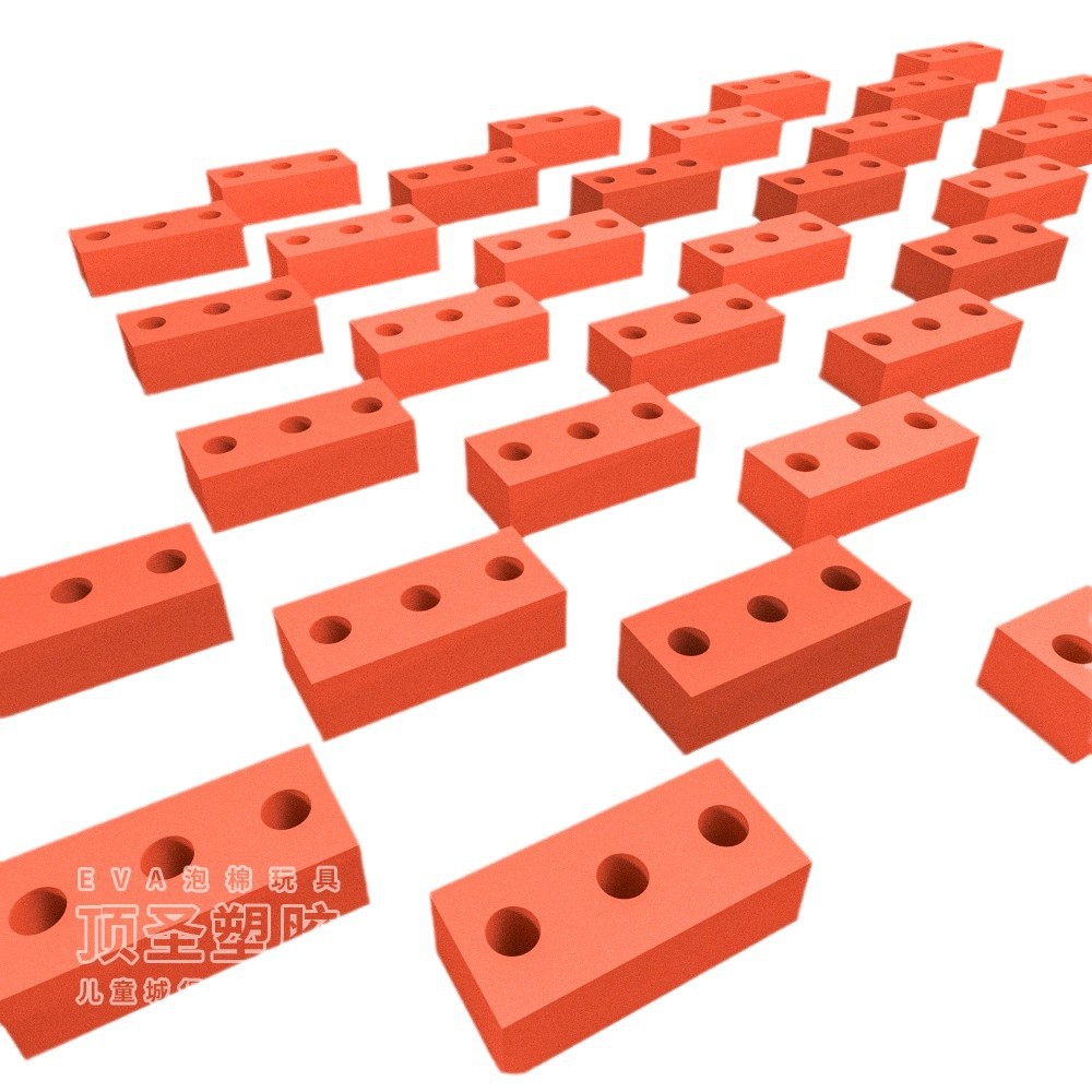 Kindergarten Outdoor Eva Foam Brick Building Blocks For Children Building Walls House Tile Foam Building Blocks Item Picture