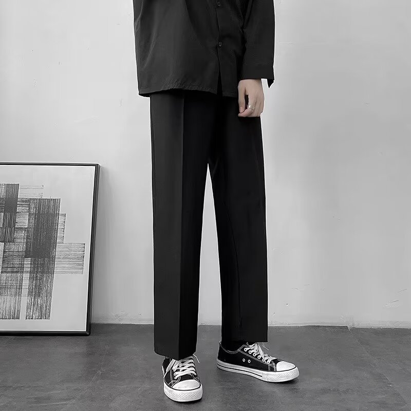 The new men's mini dress pants for autumn and winter have a slim and form-fitting nine-inch suit pants and casual long pants. They are versatile for men in 2024 Application Scenario