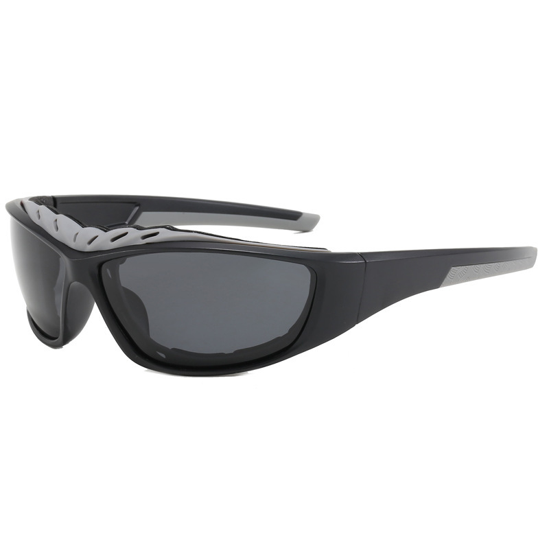 Wholesale of new cross-border polarized sports glasses, colorful bicycle sunglasses, men's sponge outdoor cycling sunglasses details Picture