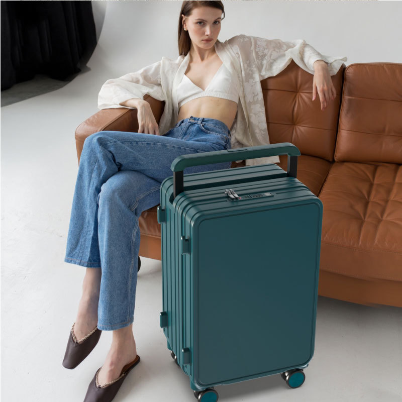 Large Capacity Wide Drawbar Box Fashion Business Trip 20 Inch Boarding Box Universal Wheel Silent Luggage Usb Charging Specification drawing