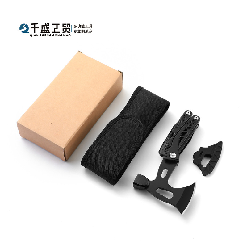 Multi-functional axe, outdoor folding multi-functional axe knife, multi-functional axe hammer, vehicle-mounted rescue hammer, tactical axe Application Scenario