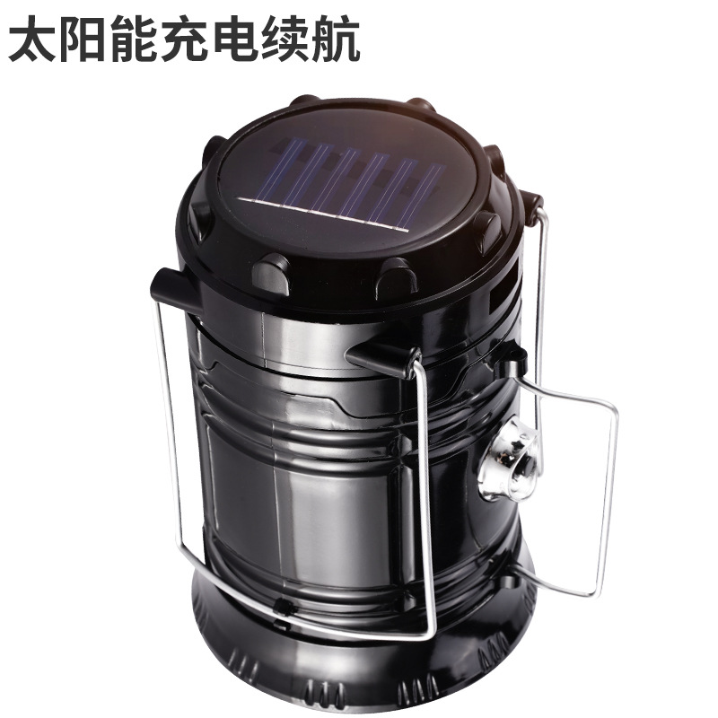 The new outdoor lantern 5800 camping lamp, solar-charged LED camping tent, multi-functional portable stretching lamp Application Scenario