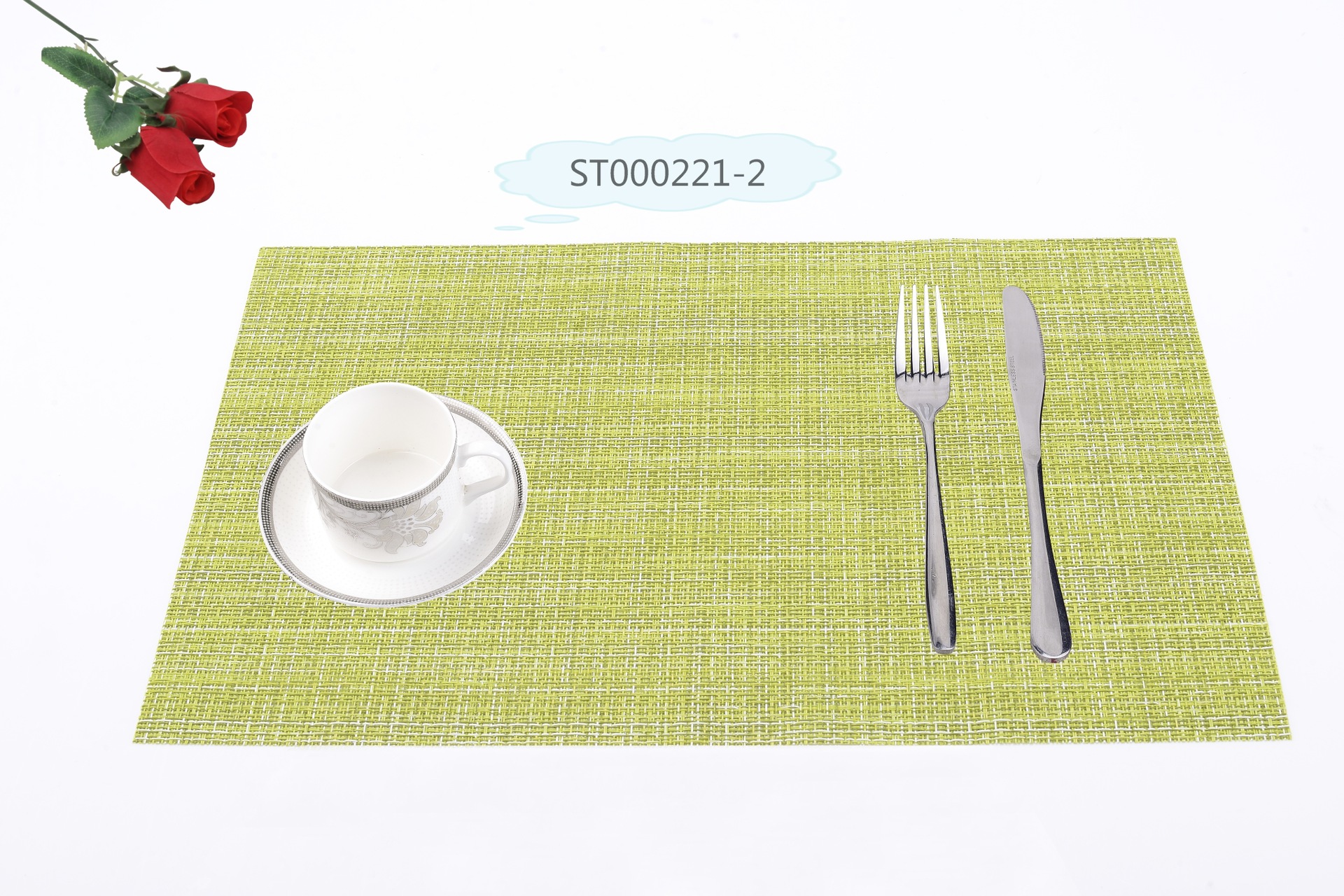 PVC eco-friendly double-sided INS bar table MATS, Western dining MATS, heat-insulating cup and bowl MATS, hotel European-style sliding table MATS Specification image