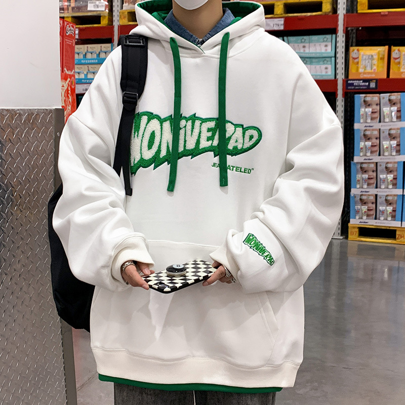 The 2022 spring new men's hooded sweatshirt, a trendy men's brand, is a loose and casual pullover and a men's coat with letters