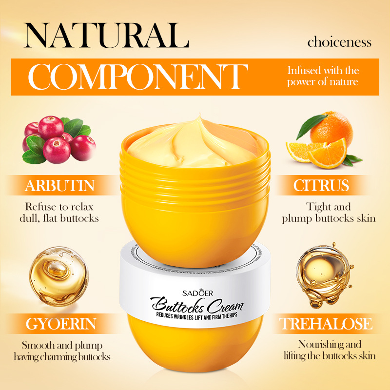 All-english SADOER Buttock Cream for shaping and lifting buttocks. Cross-border export wholesale of buttock cream exclusively for export details Picture