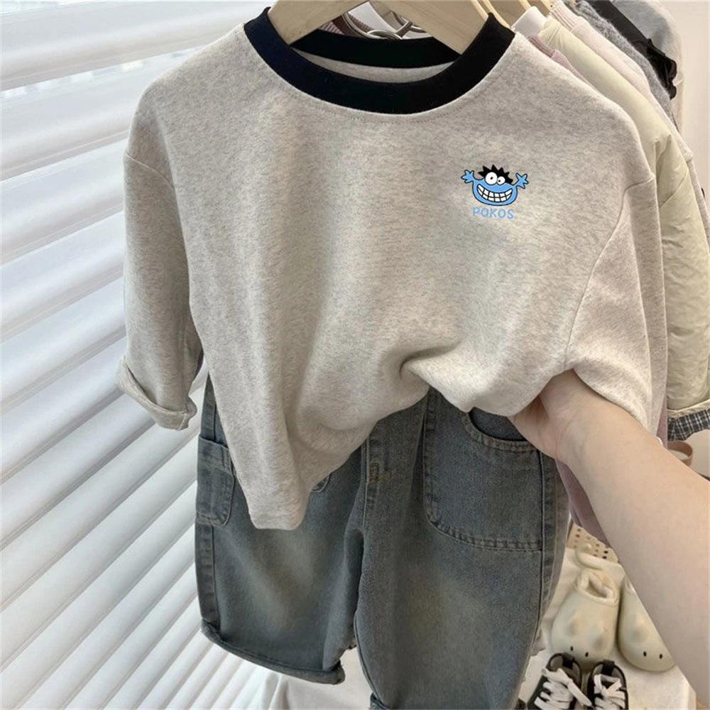 Spring and Autumn new Children's 2025 Stylish all-cotton long-sleeved T-shirt, baby cartoon base layer, boys' and girls' upper garment Application Scenario
