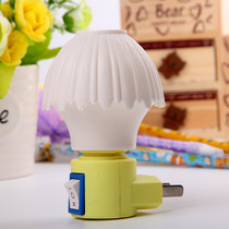 2 yuan store source mushroom lamp household compact and convenient with switch electronic lamp luminous mushroom small night lamp wholesale