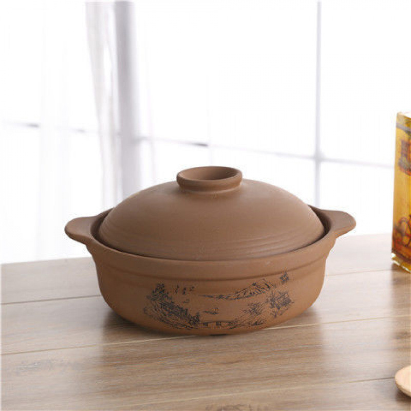 紫砂锅无釉无涂层砂锅家用煲汤汤煲煮粥大容量明火耐高温防爆工厂详情图3