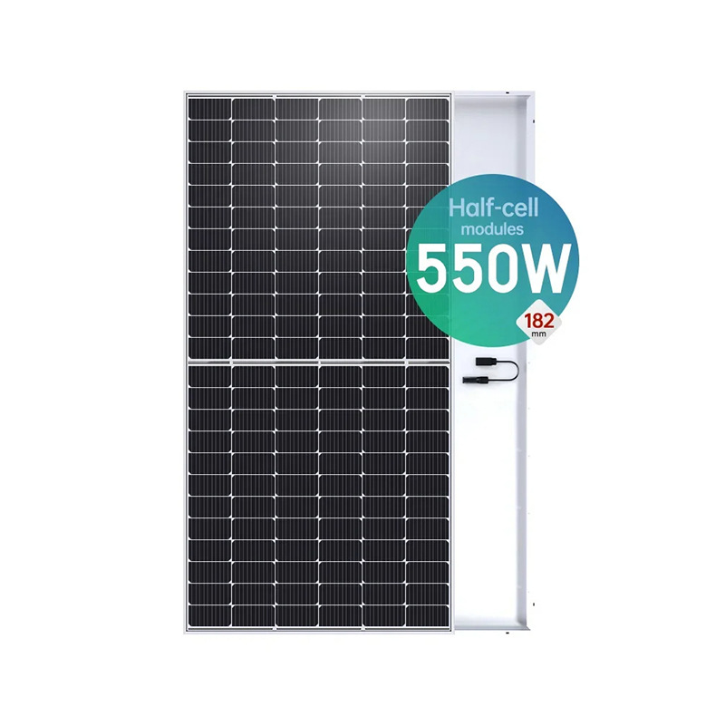 Single Crystal 550W Solar Panel Half Piece 144Cells Solar Module Single Glass 540W Item Picture