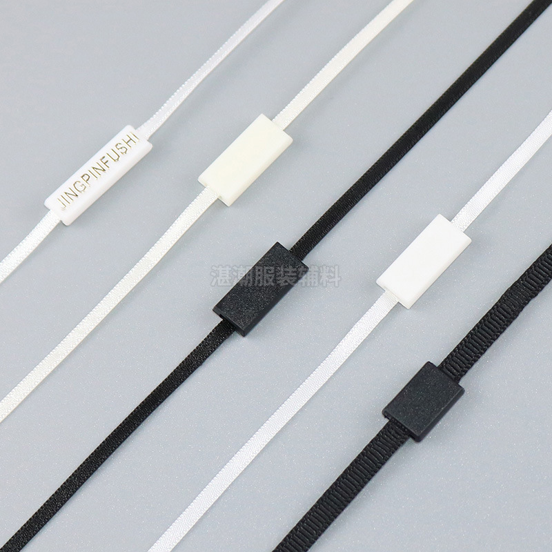 Engraved coat, ribbon, hanging grain, double plug, tag, hanging rope, embossed trademark rope, high-end tag, hanging rope Specification image