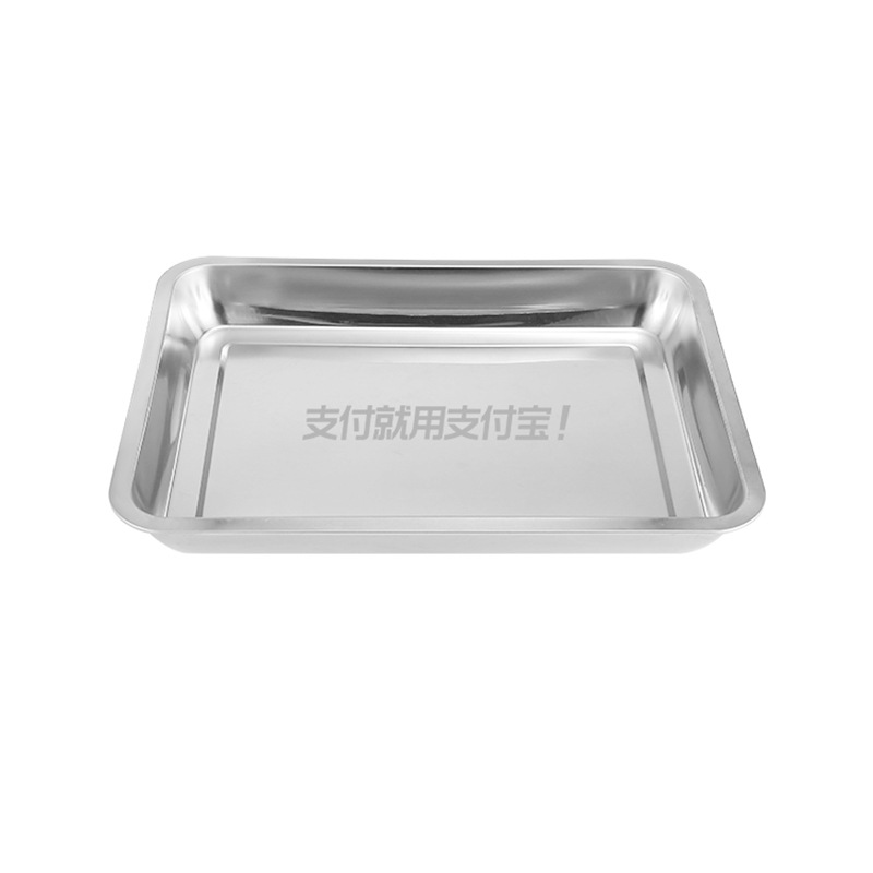 Zibo barbecue plates, stainless steel square plates, rectangular dinner plates, vegetable plates, barbecue plates, iron plates, deep plates, commercial plates Application Scenario