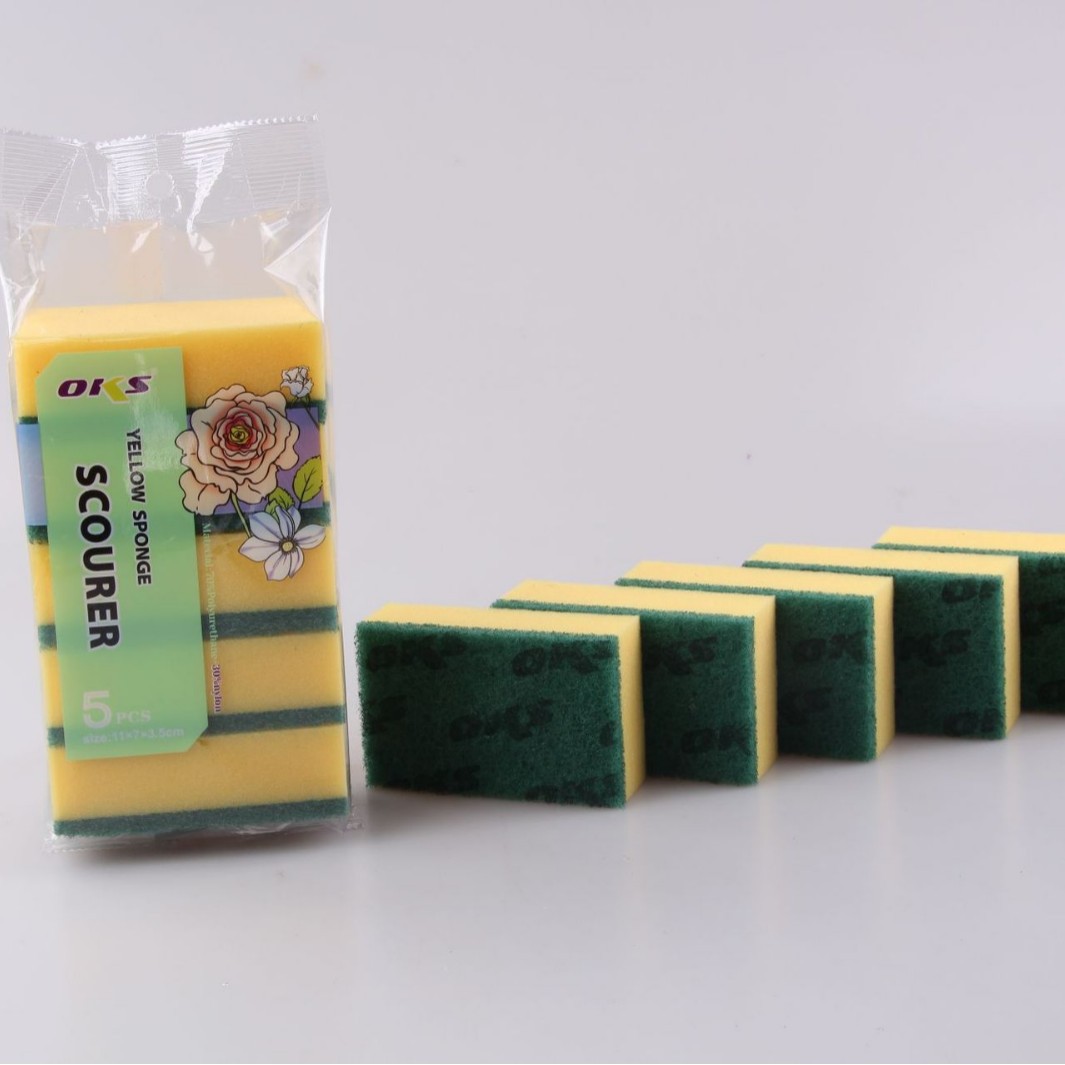 كما تُنظَّف اسفنجة غسل الصحون على الوان المرغوبة الطويلة، details Picture