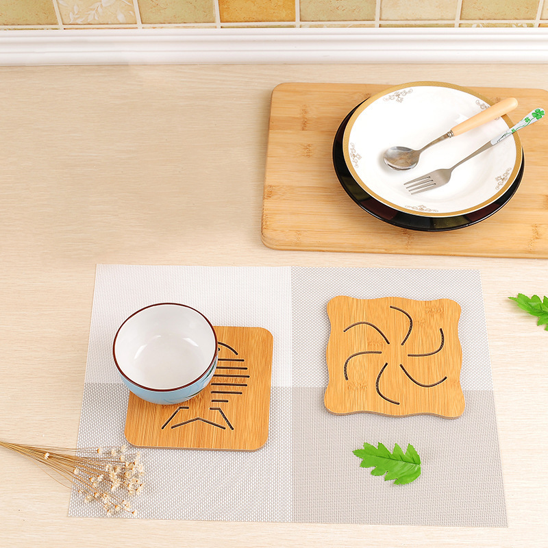 Wooden Placemat Thermal Mat Creative Placemat Plate Mat Household Ironing Mat Pot Mat Casserole Mat Bowl Mat Cup Mat Specification drawing