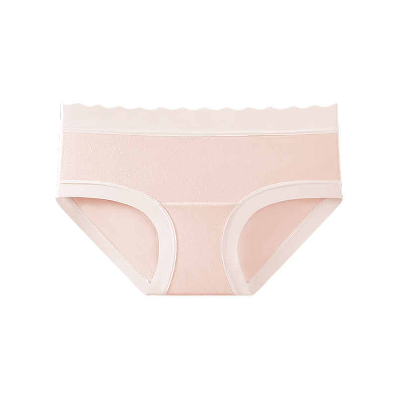 云感棉少女内裤中腰亲肤透气10A抑菌棉裆弹力包臀纯色全棉女内裤详情18
