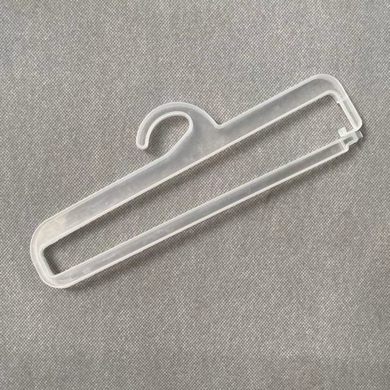 透明塑料毛巾服装衣架GRS塑料衣架挂钩PP袜钩塑料围巾挂钩开口