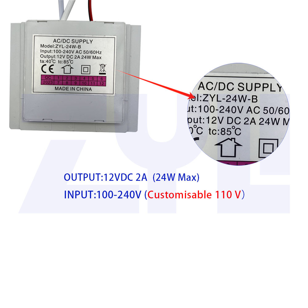 24W bathroom mirror touch switch, cross-border smart mirror integrated sensor switch, dual-turn LDE smart mirror switch 2A details Picture