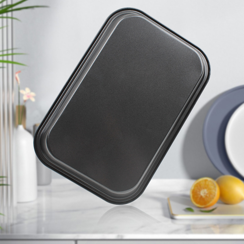 Non-stick rectangular baking trays 30/32/34, deep baking trays, household non-stick cake molds, vertical square trays, baking tools details Picture