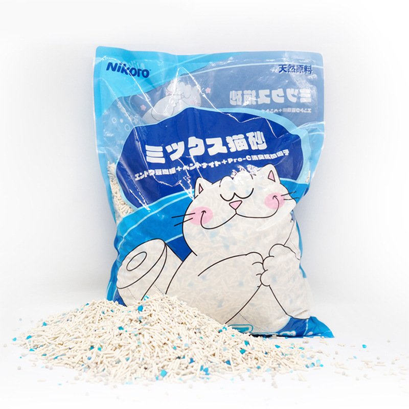 日本nikoro妮可露混合豆腐膨润土猫砂奶香茉莉除臭近无粉尘6L|5斤详情图5