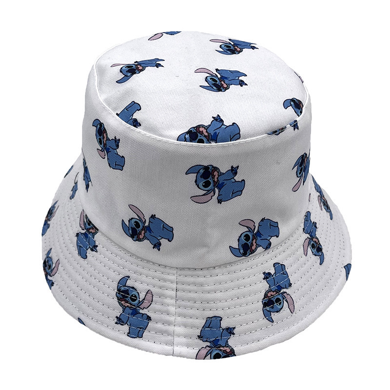 New Steedy Graffiti Black Cartoon Printed Adult Fisherman Hat Casual Basin Hat Sunblock Hat Specification drawing