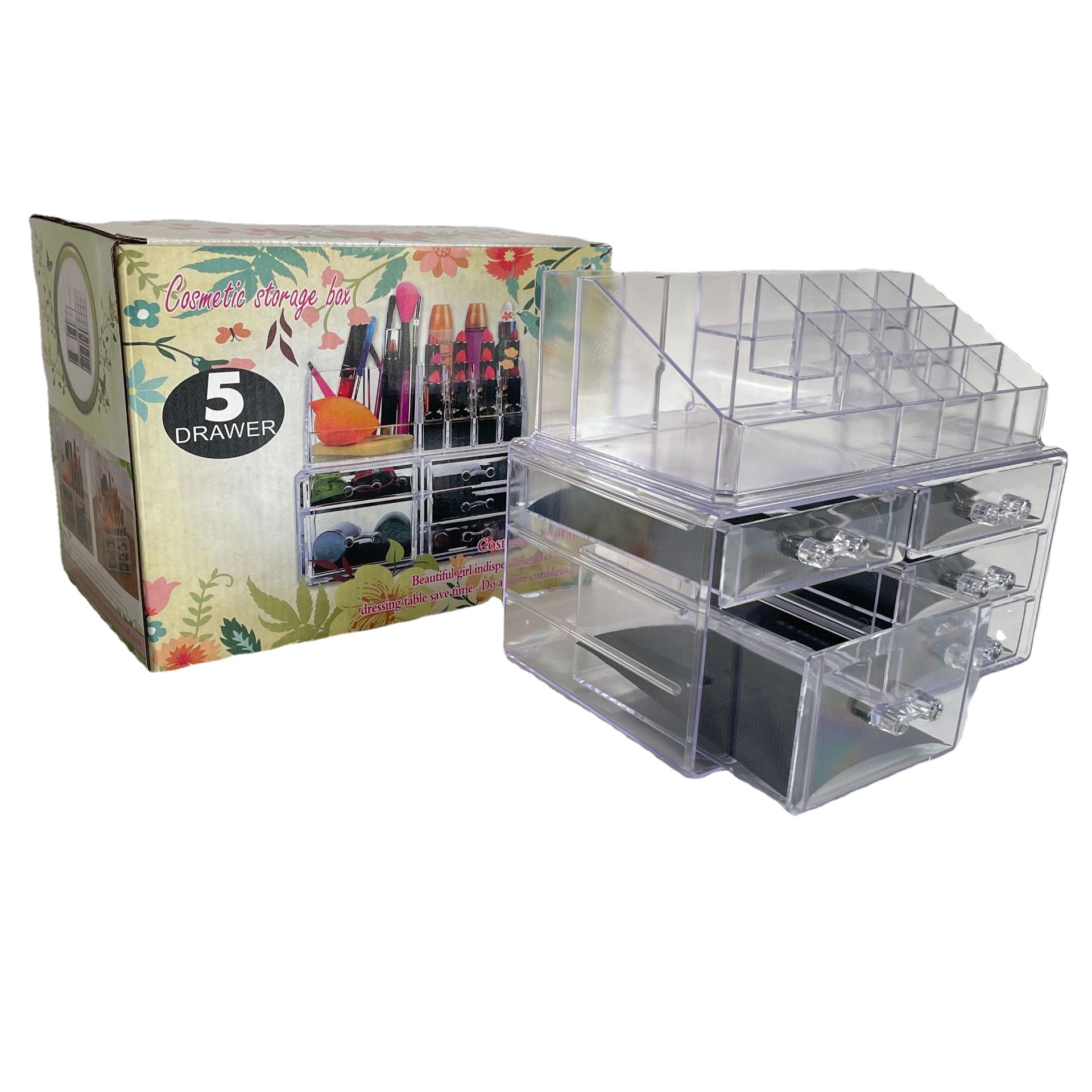 New cosmetic storage box, acrylic lipstick storage rack, makeup brush storage box, jewelry box Item Picture