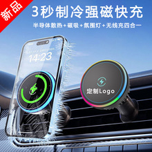 新款车载支架 红外电动感应无线充充电器 出风口导航手机支架旋转详情5