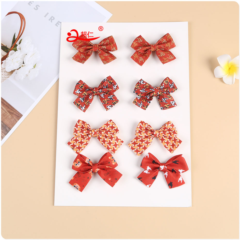 Hand-Made Bows Japanese And Korean Style Hair Accessories Gift Clothing Accessories New Colored Floral And Interphase Bows Can Be Produced