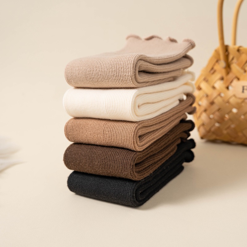 One-piece consignment of lace snow socks for women in winter, thickened with fleece, warm and cold-resistant, for home sleeping, floor fleece, postpartum socks wholesale, one-piece consignment Specification image