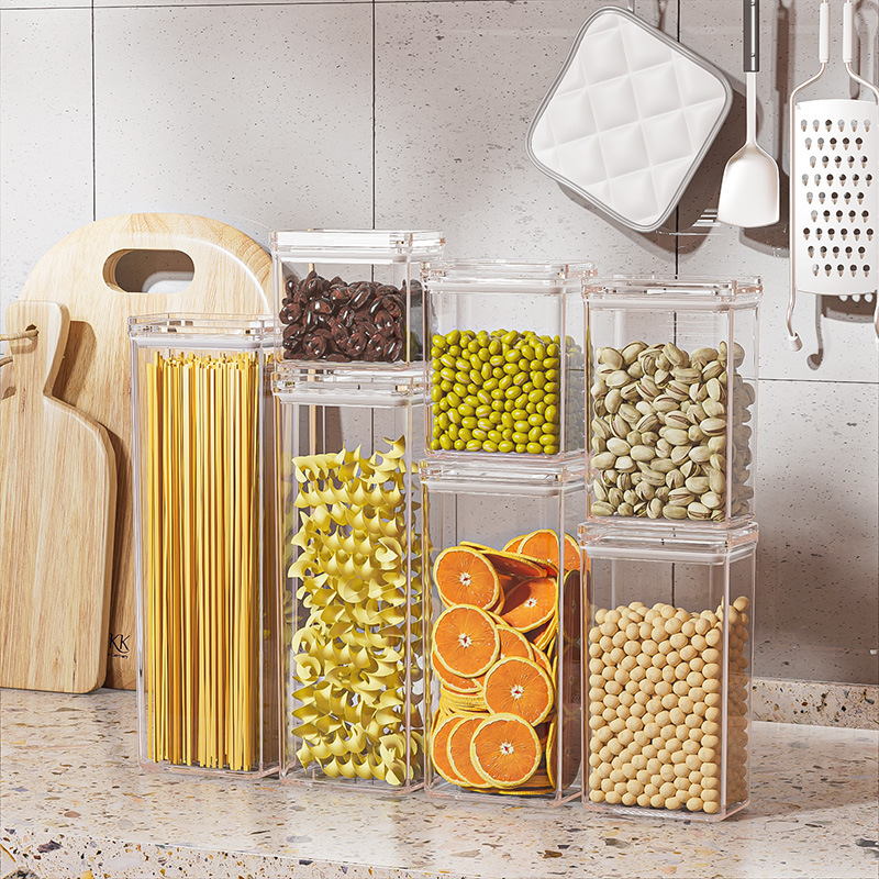 跨境密封罐五谷杂粮食品级干货收纳盒保鲜储存零食茶叶储物罐子详情14
