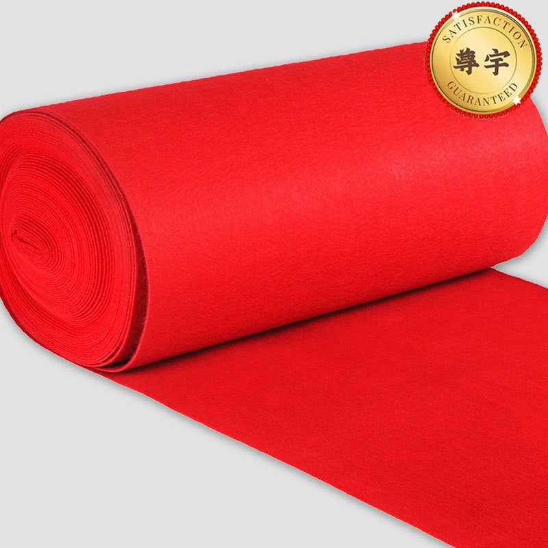 Wholesale red carpet, wedding and celebration red carpet, bright red, commercial opening, one-time thickened non-woven fabric red carpet, national trend Specification image
