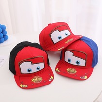 Cross border new children's hat cartoon animation visor Car Lightning McQueen brim baseball cap