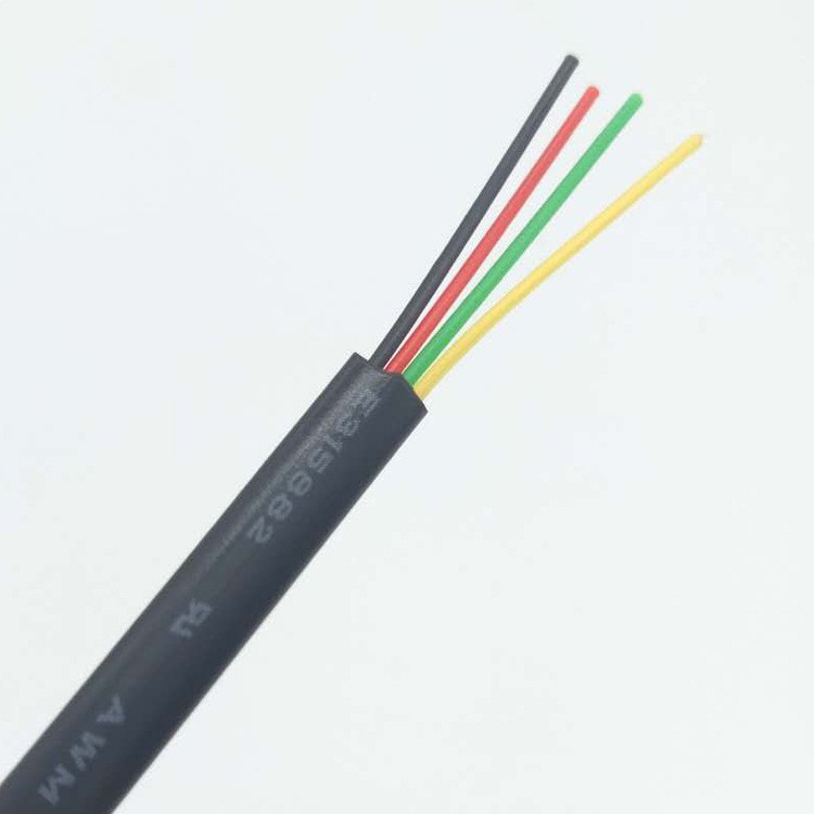 In stock: Flat telephone lines, multi-strand pure copper 4-core wire, 28AWG flat wire, 4P4C flat wire, telephone flat wire Specification image