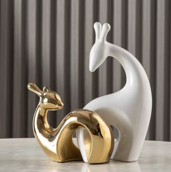 Light luxury high-end home wine cabinet decoration set New house living room TV cabinet dining side cabinet advanced sense ceramic decoration set New house living room TV cabinet dining side cabinet advanced sense ceramic decoration details Picture