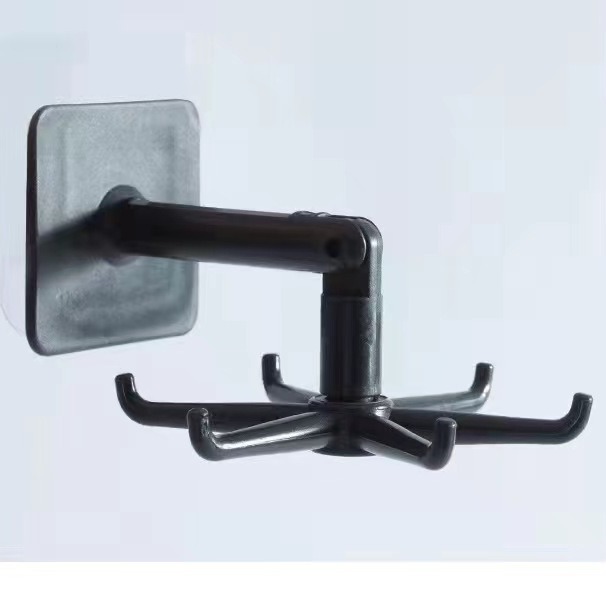 The kitchen multi-functional storage 360-degree rotating wall-mounted adhesive hook is a powerful and creative rotating hook for hanging on the wall Item Picture