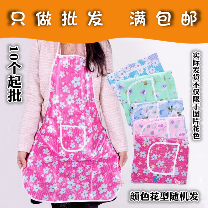 T007C厂家货源便宜色丁防水围裙+围腰二元百货夜市批发两元店商品