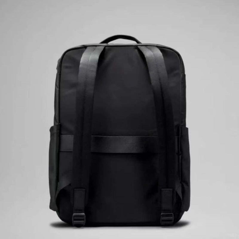 lulu unisex backpack, fashionable nylon backpack, large-capacity student schoolbag, outdoor travel and leisure bag details Picture