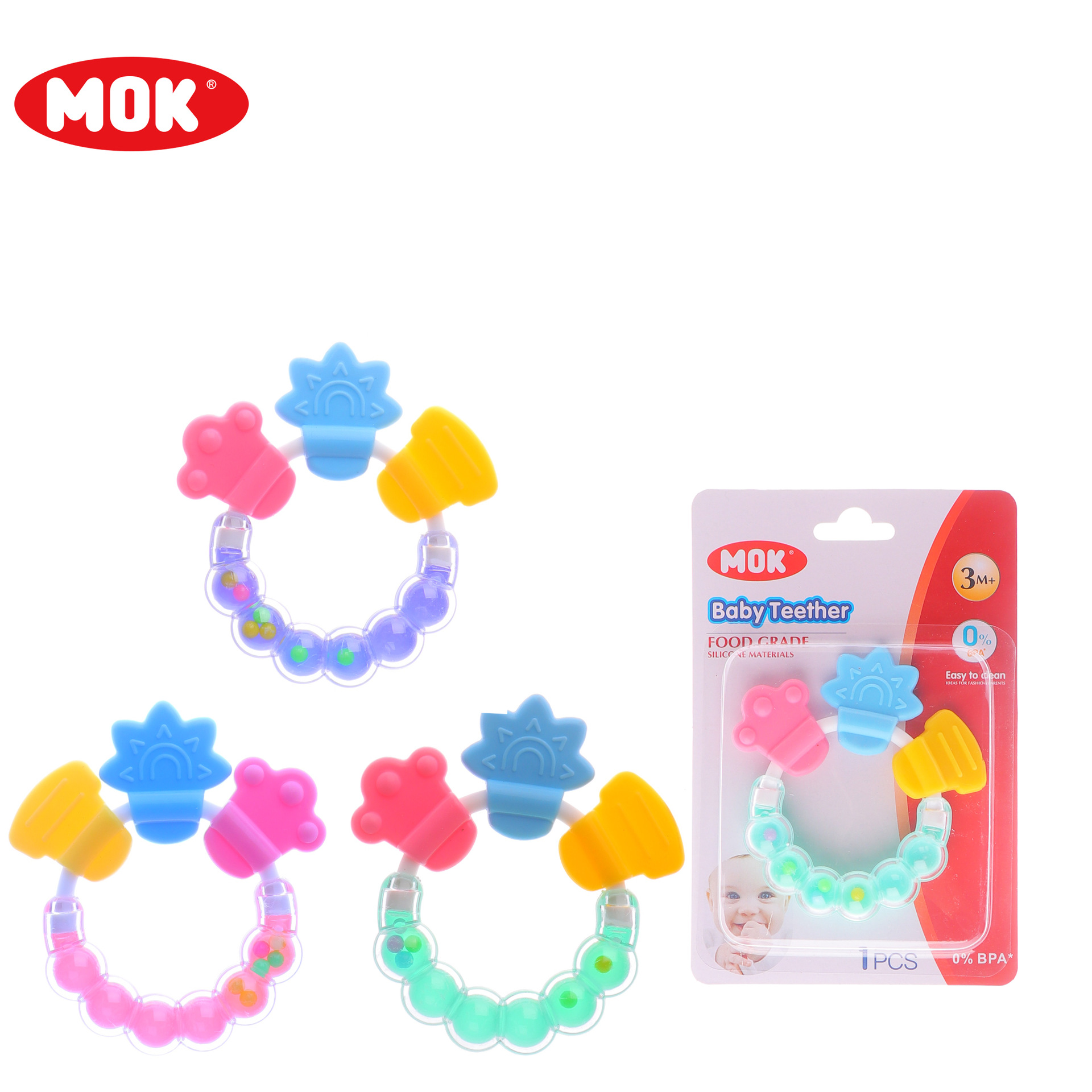 MOK Baby Ringing teething Gel, teething gel, crying and Soothing toy, teething Silicone teething Fun, exclusively for cross-border use Item Picture