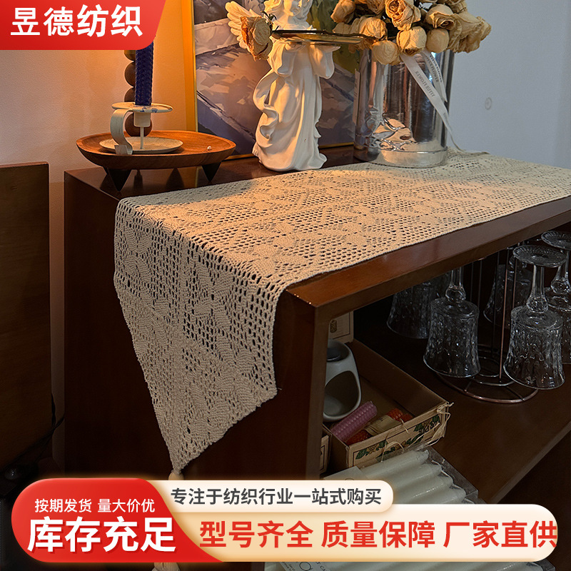 Chinese-style butterfly flower table flags, Christmas table decorations, coarse linen table flags, tablecloths, TV cabinets, fabric dining tables, coffee table MATS Specification image