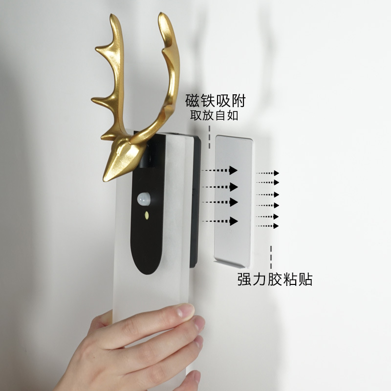 Smart human body sensor light, home corridor led charging wire-free automatic light control corridor living room wall lamp, night light Item Picture