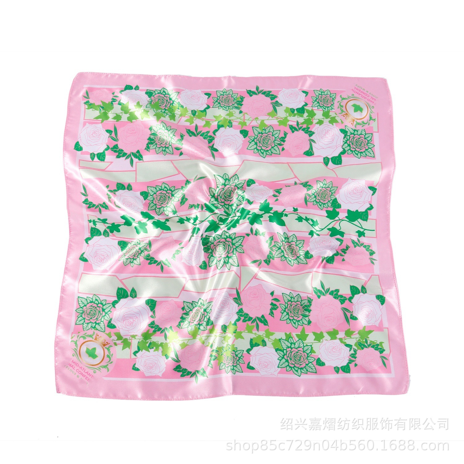 色丁数码印花小方巾涤纶仿真丝小围巾领巾工厂来图丝巾定制印logo