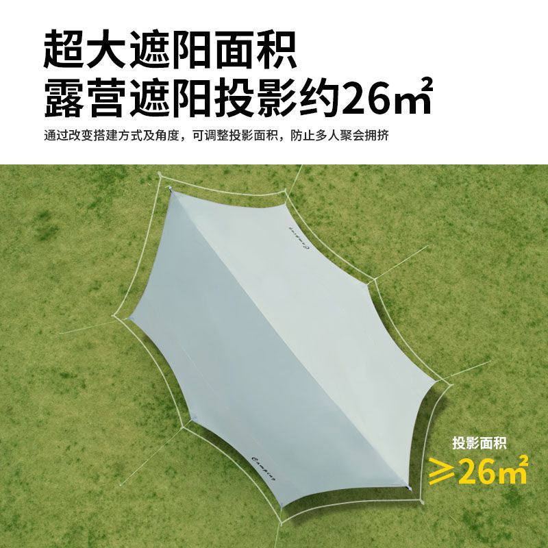 Outdoor canopies, outdoor black rubber tents, camping butterfly-shaped sun protection, outdoor camping equipment, rainproof thickened indoor wholesale details Picture