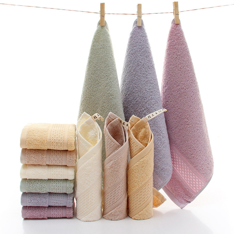 Wholesale pure cotton square towels 35*35 Xinjiang long-pile cotton Class A baby and mother small towels, non-shedding, soft and absorbent square towels