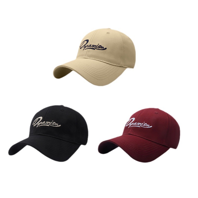 Hat New Korean Alphabet Embroidered Baseball Cap Spring And Summer Outdoor Travel Visor All Match Face Small Cap Item Picture