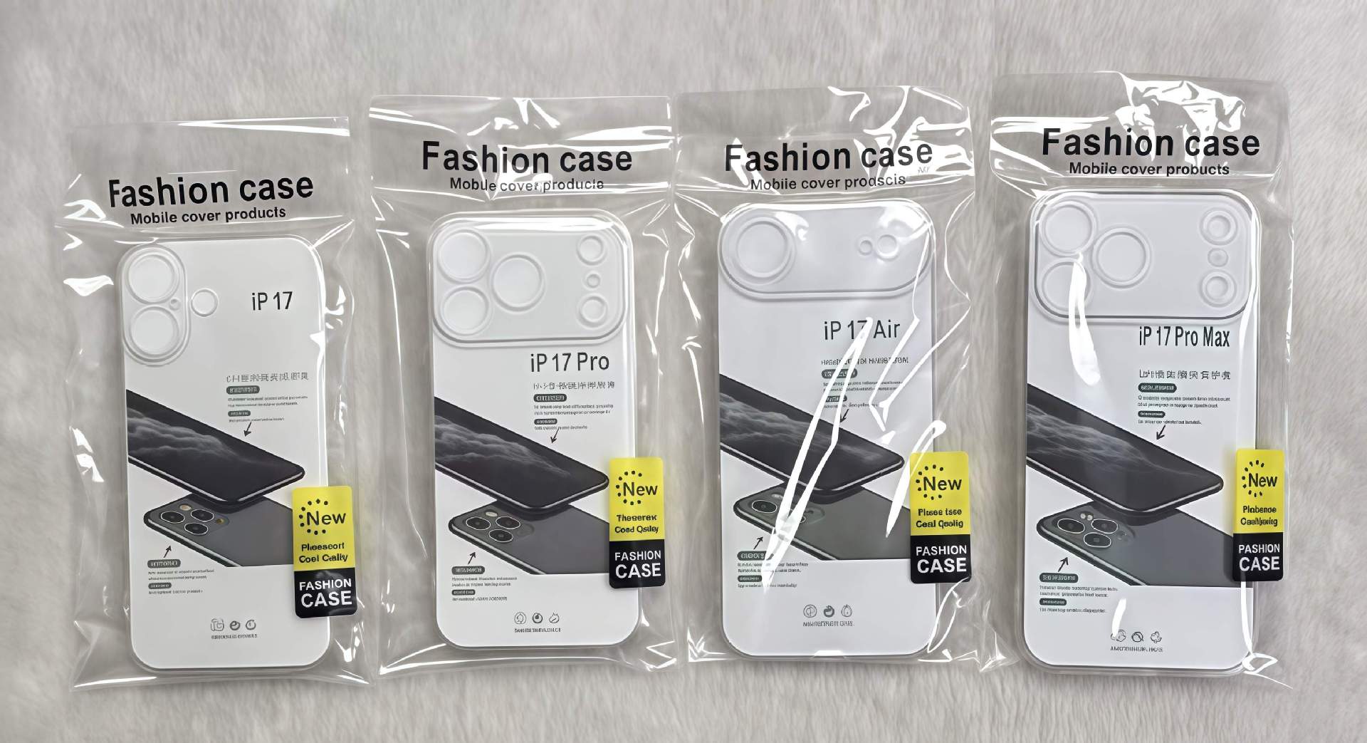 Wholesale of the new type of protective case suitable for iPhone 17, transparent shockproof 15, silicone 14, simple 13, high-end 16 pic 18