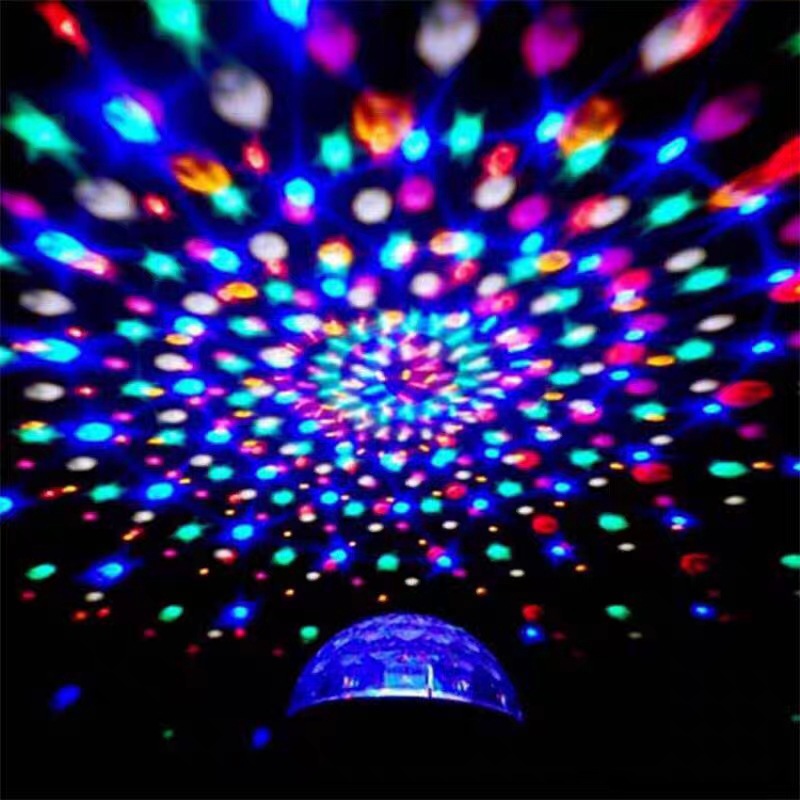 L-740 Bluetooth speaker, stage light, Christmas projection light, LED seven-color light, KTV colorful light, rotating little magic ball details Picture