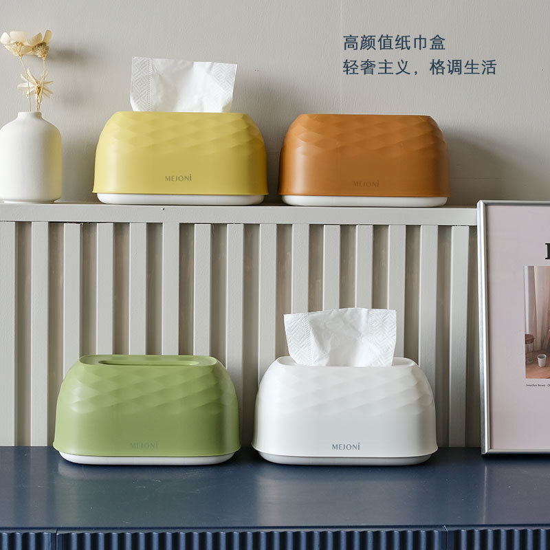 Wholesale of in-stock living room and bedroom tissue storage boxes, Nordic ins tissue boxes, simple desktop coffee tables, napkin boxes details Picture