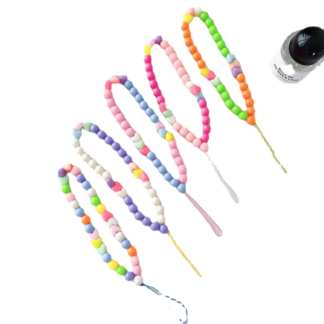 Foreign Trade Supply Summer Fresh Pearl Mobile Phone Chain Beaded Universal Mobile Phone Shell Lange Ins Female Anti-Drop Chain Item Picture