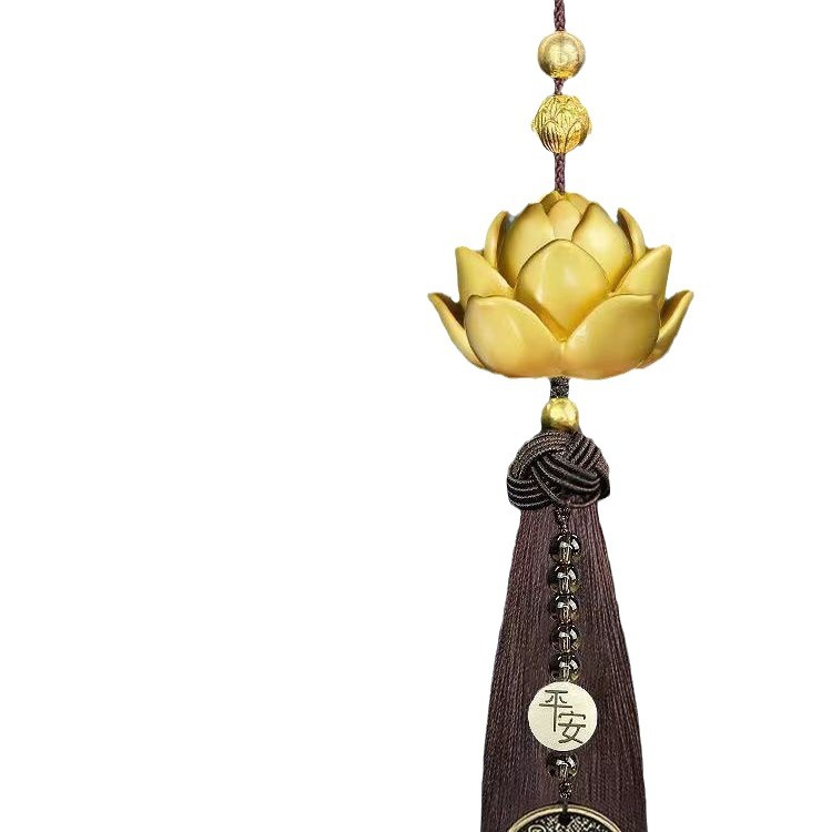 The "Jie Jie Gao Sheng" car trim, interior decoration, brass safety pendant, high-end Chinese windmill, essential items Item Picture